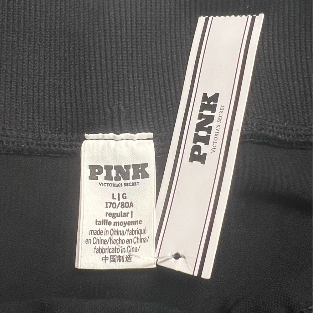 VS PINK FLIP IT SEAMLESS FOLD OVER LEGGINGS! BLACK! SIZE LARGE!NWT!MSRP$45! - Picture 6 of 9